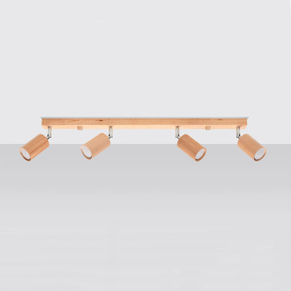 Aplique de Techo Berg 4 Madera SOLLUX
