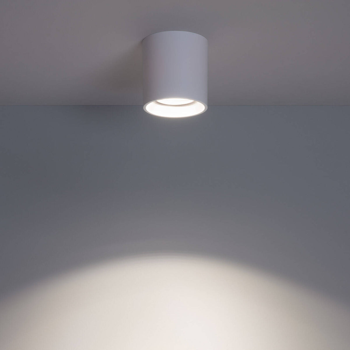 Aplique de Techo Blanco con Bombilla GU10 Space