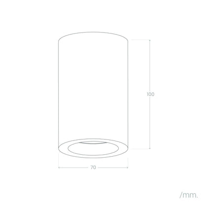 Aplique de Techo Cemento Cuarzo