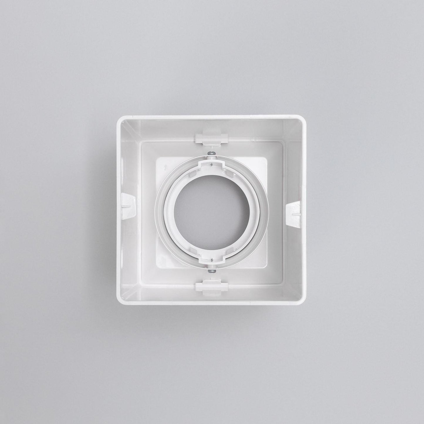 Aplique de Techo Cuadrado Blanco con Bombilla GU10 Space
