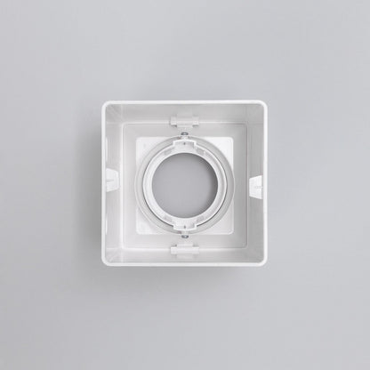 Aplique de Techo Cuadrado Blanco con Bombilla GU10 Space