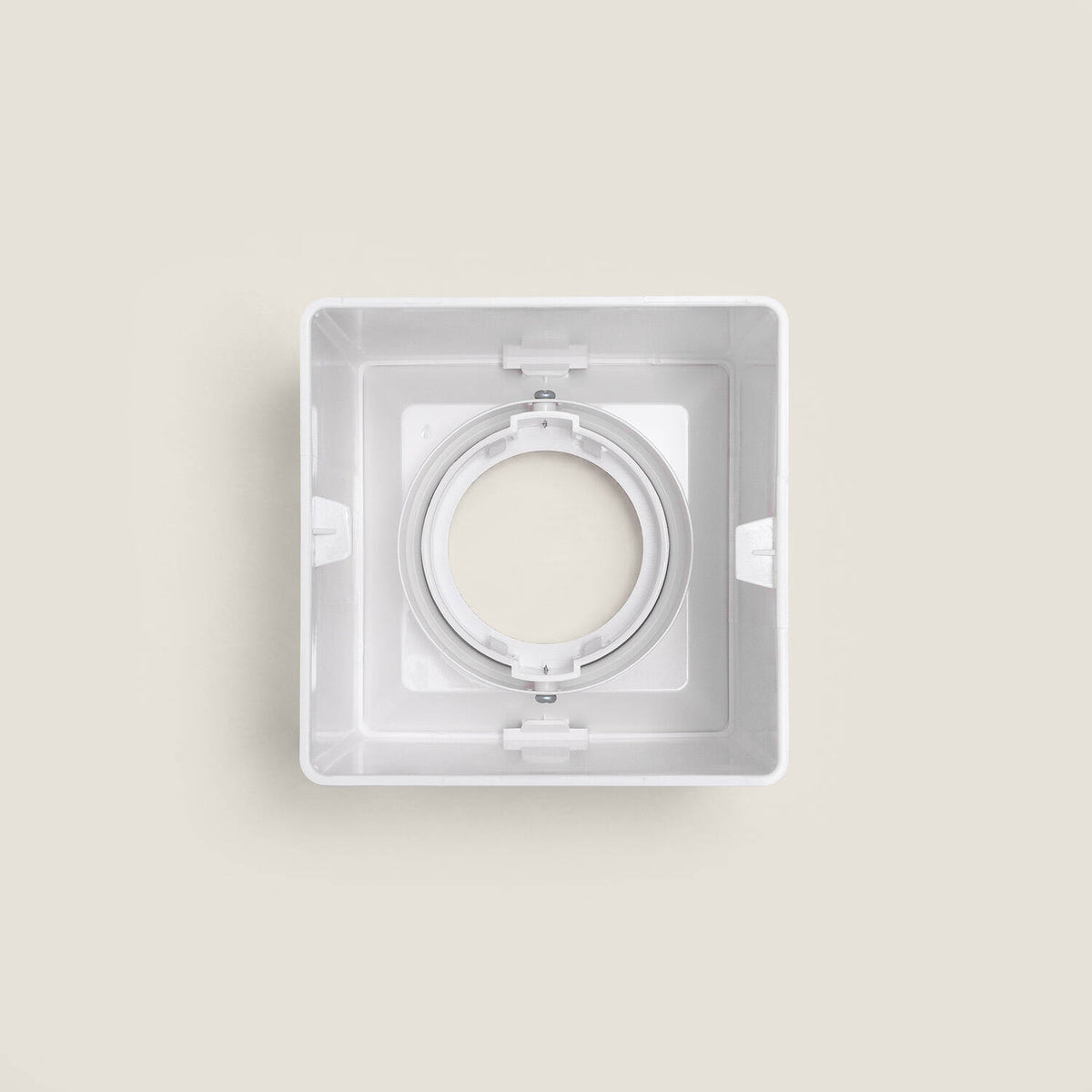 Aplique de Techo Cuadrado Blanco con Bombilla GU10 Space