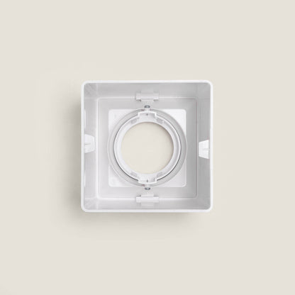Aplique de Techo Cuadrado Blanco con Bombilla GU10 Space