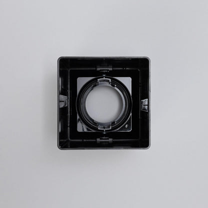 Aplique de Techo Cuadrado Negro con Bombilla GU10 Space