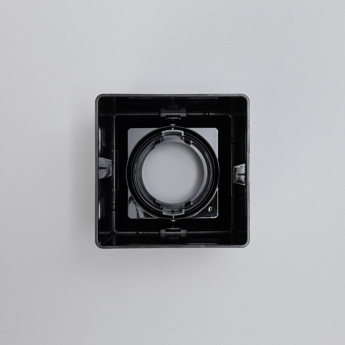 Aplique de Techo Cuadrado Negro con Bombilla GU10 Space
