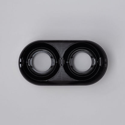 Aplique de Techo Doble Negro con Bombilla GU10 Space