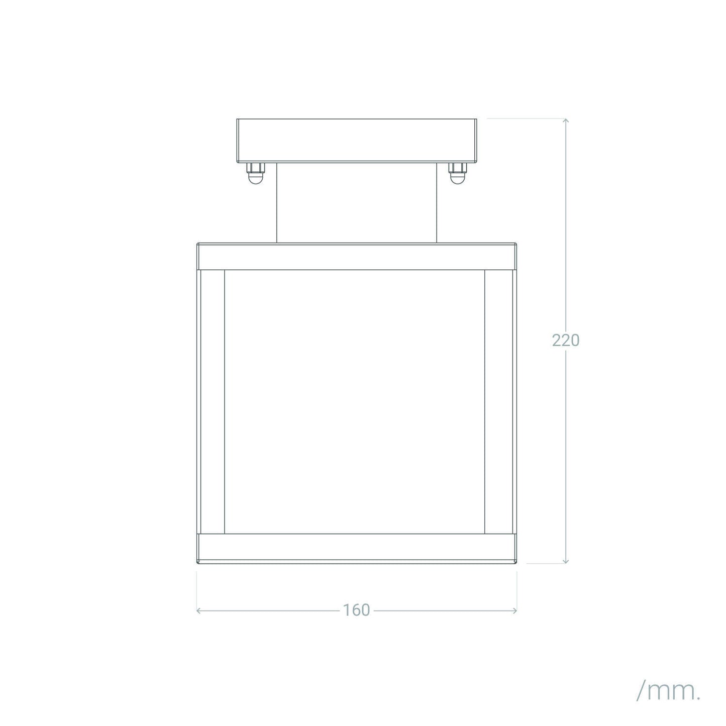 Aplique de Techo Exterior Aluminio Theia