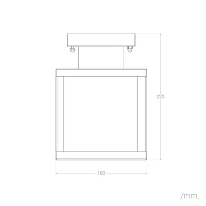 Aplique de Techo Exterior Aluminio Theia