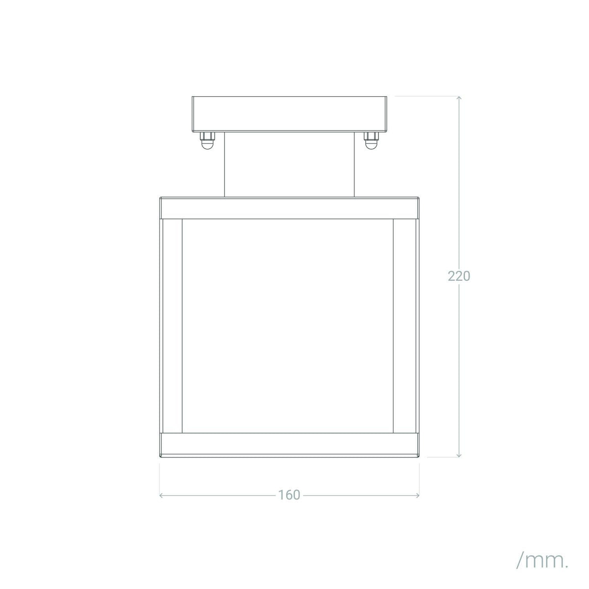 Aplique de Techo Exterior Aluminio Theia
