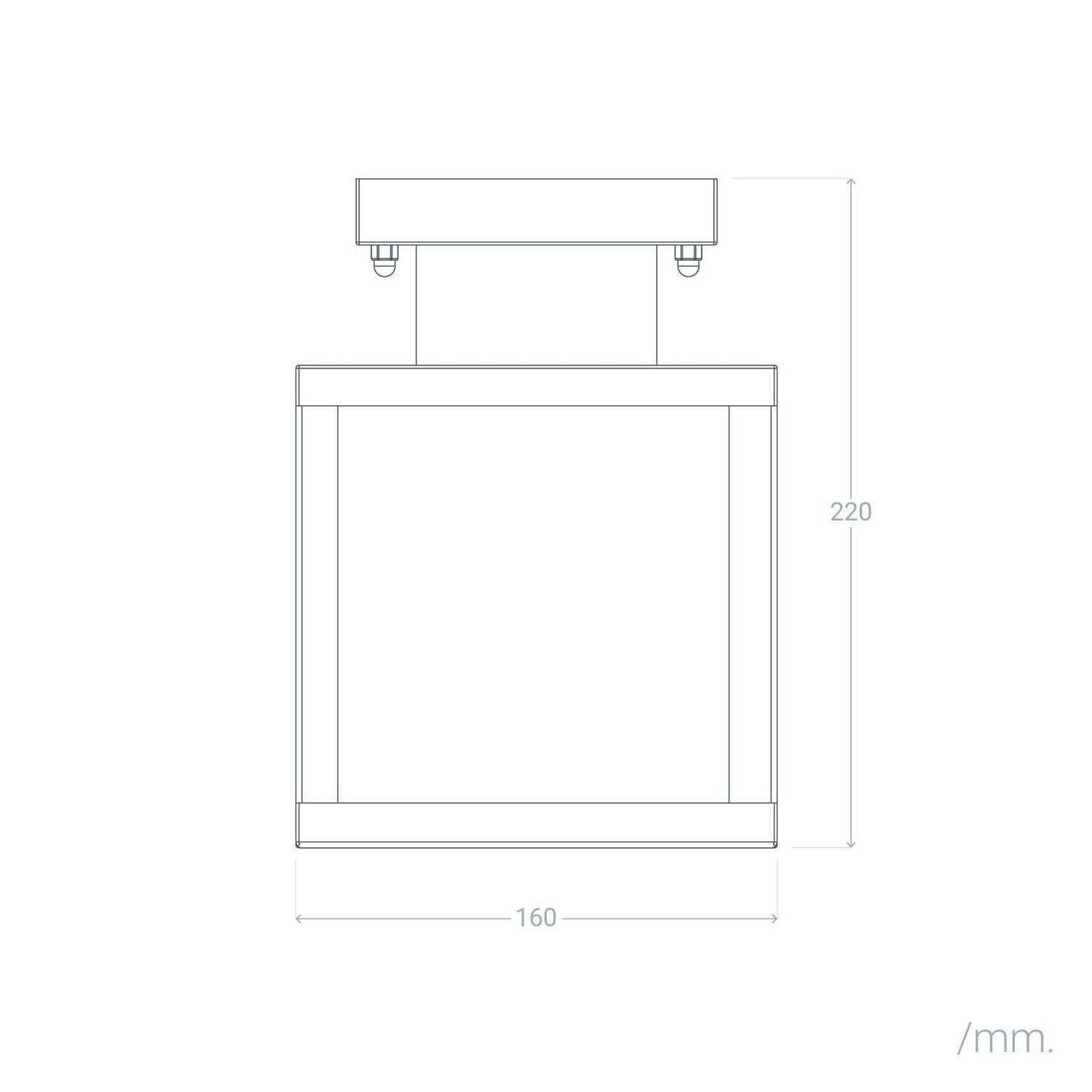 Aplique de Techo Exterior Aluminio Theia