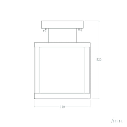 Aplique de Techo Exterior Aluminio Theia