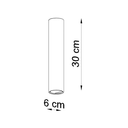 Aplique de Techo Lagos 30 Metal SOLLUX
