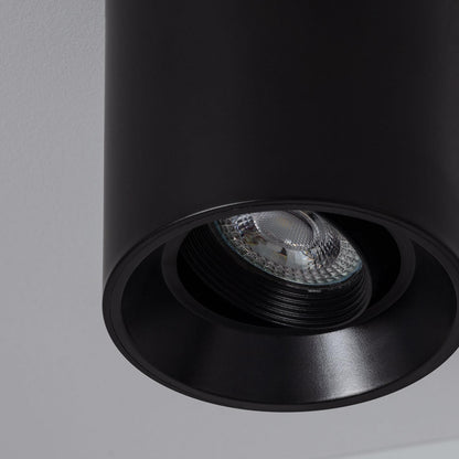 Aplique de Techo Negro con Bombilla GU10 Space