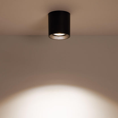 Aplique de Techo Negro con Bombilla GU10 Space