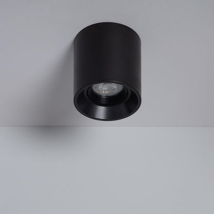 Aplique de Techo Negro con Bombilla GU10 Space