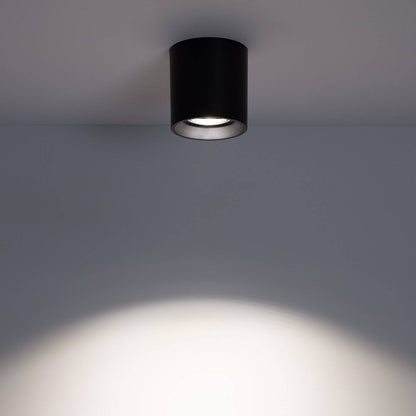 Aplique de Techo Negro con Bombilla GU10 Space