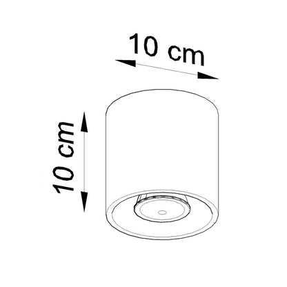 Aplique de Techo Orbis 1 Aluminio SOLLUX