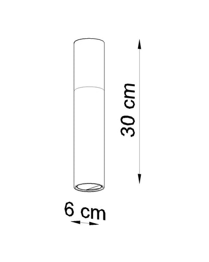 Aplique de Techo Pablo Madera SOLLUX