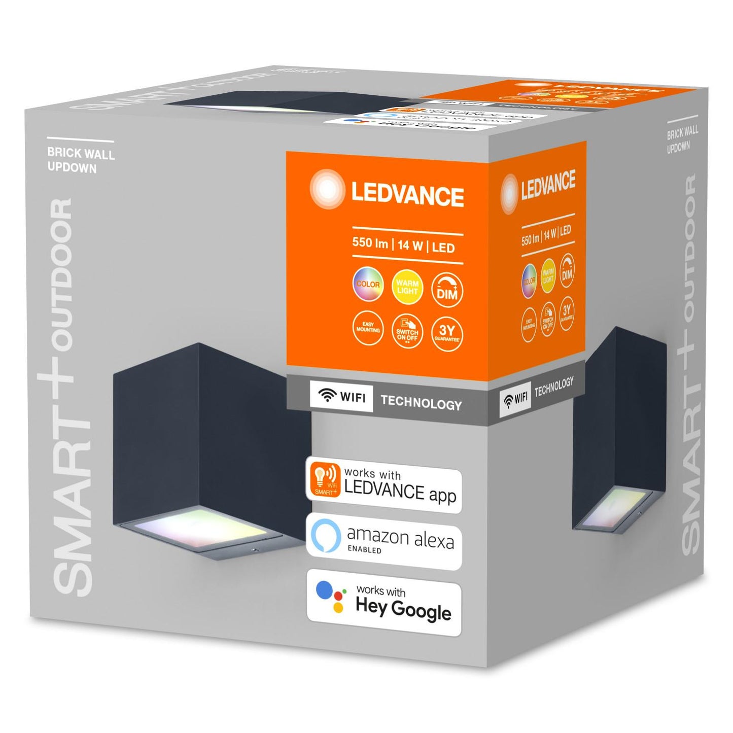 Aplique de Techo RGB 14W Smart+ WiFi IP44 Cuadrado LEDVANCE 4058075564367