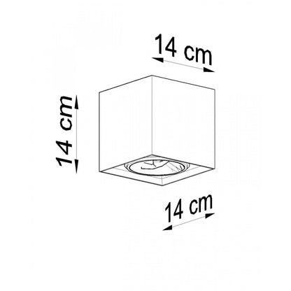 Aplique de Techo Valde Hormigón SOLLUX