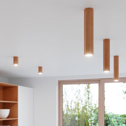 Aplique de Techo Zeke 10 Madera SOLLUX