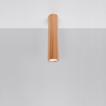 Aplique de Techo Zeke 30 Madera SOLLUX