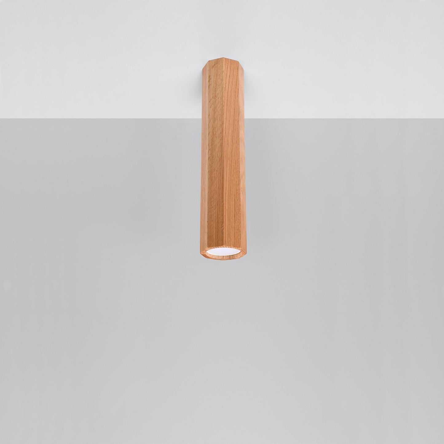 Aplique de Techo Zeke 30 Madera SOLLUX