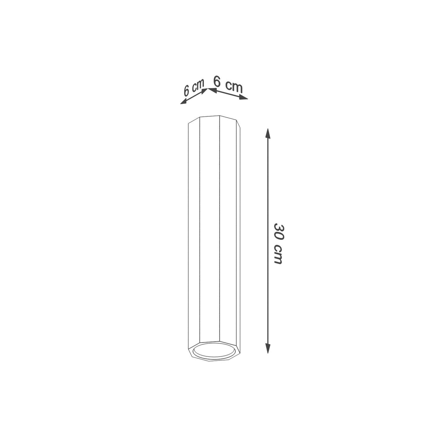 Aplique de Techo Zeke 30 Madera SOLLUX