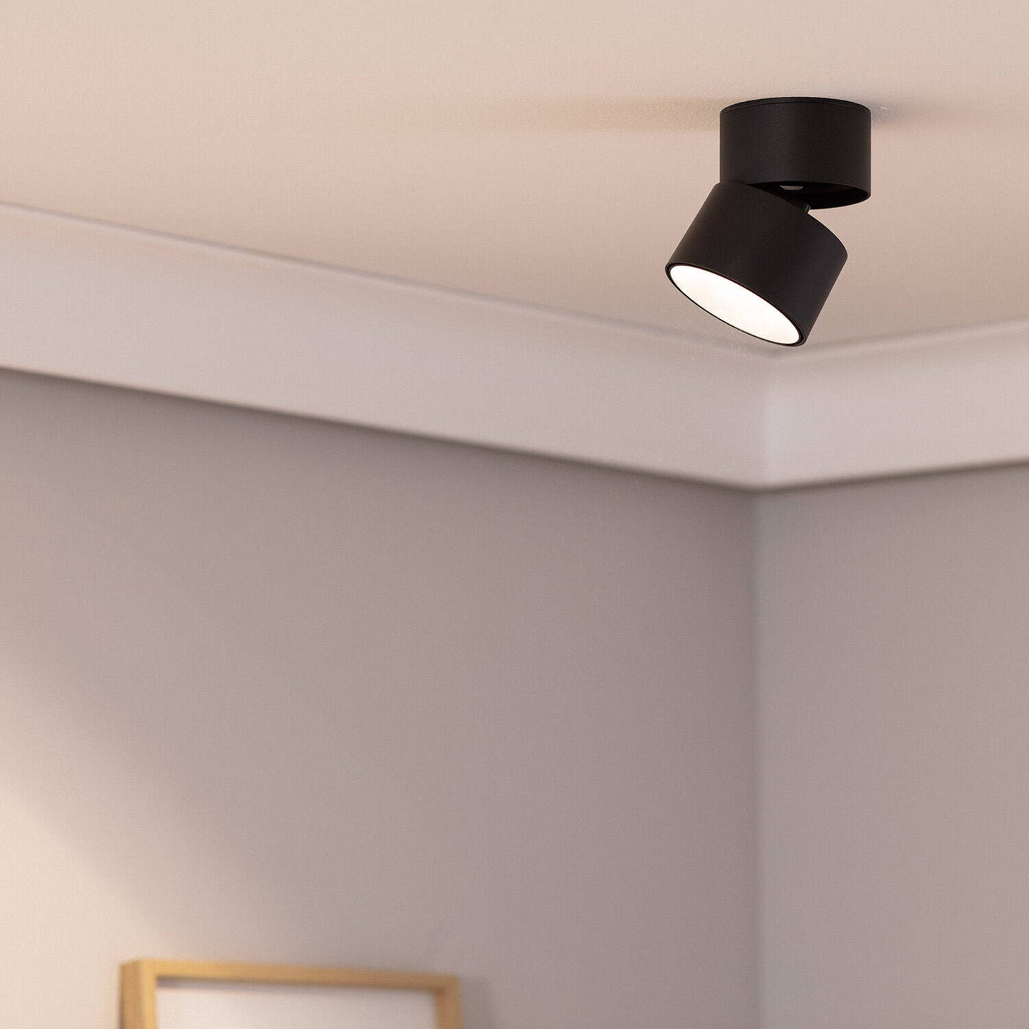 Aplique LED 15W de Aluminio Circular Negro New Onuba