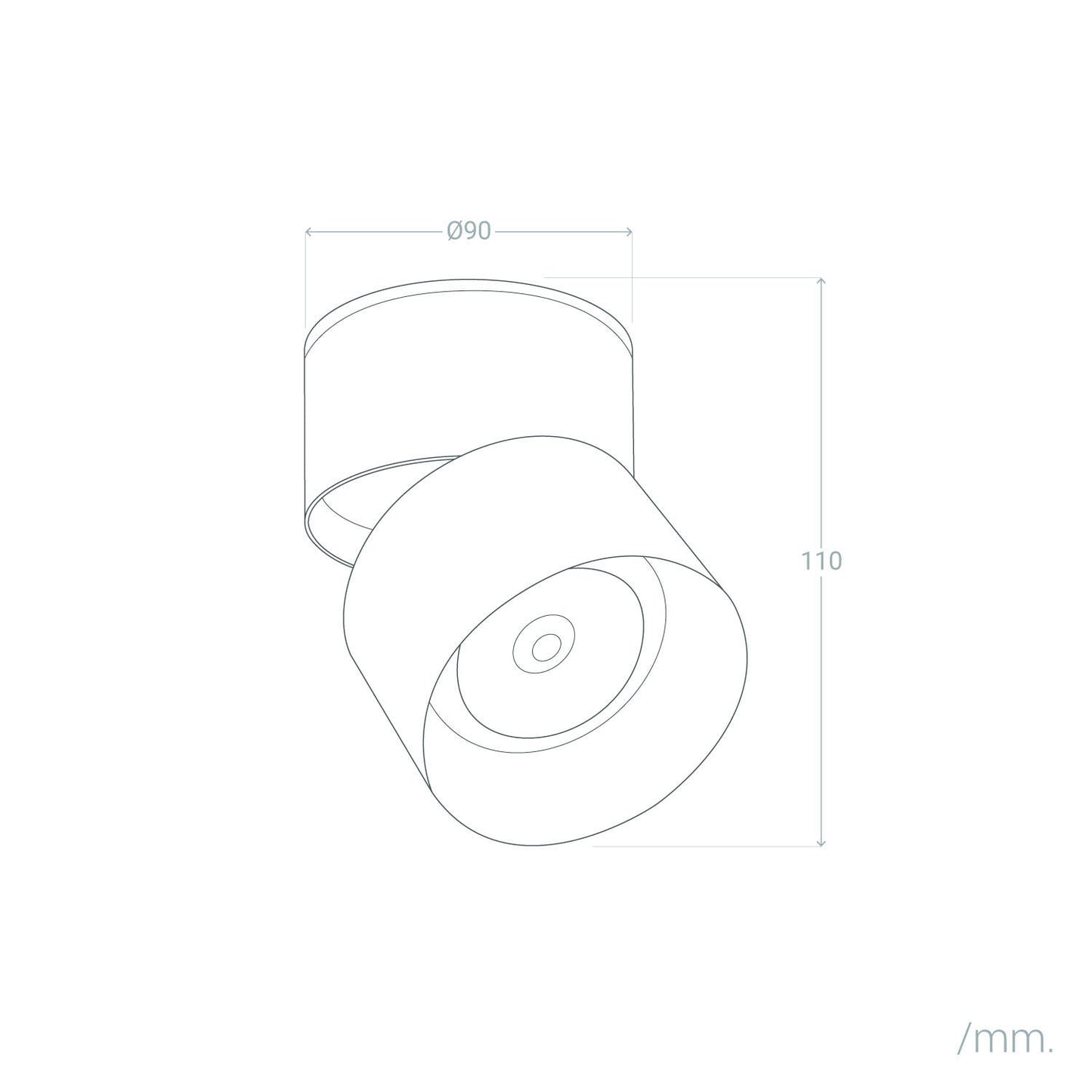 Aplique LED 15W de Aluminio Circular Negro New Onuba