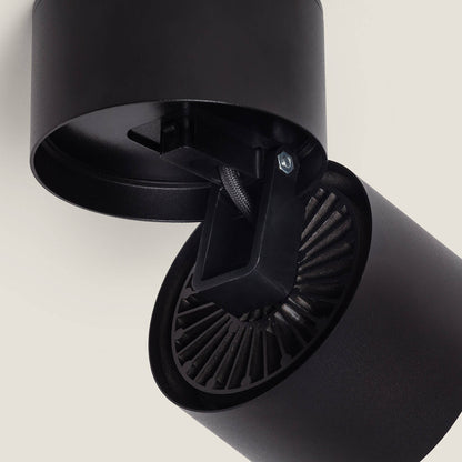 Aplique LED 15W de Aluminio Circular Negro New Onuba