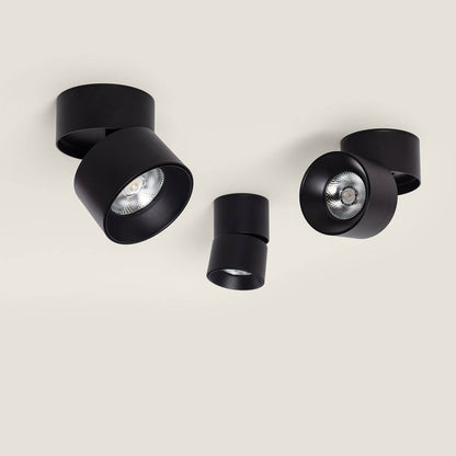 Aplique LED 15W de Aluminio Circular Negro New Onuba
