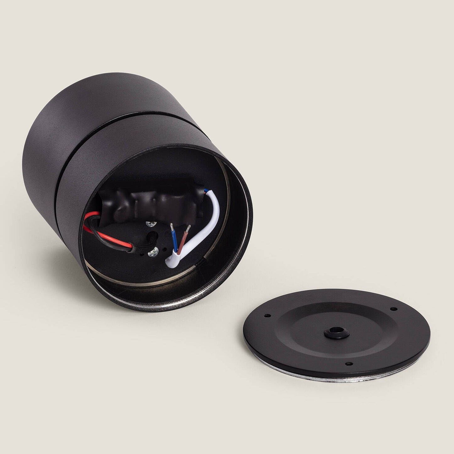 Aplique LED 30W de Aluminio Circular Negro New Onuba