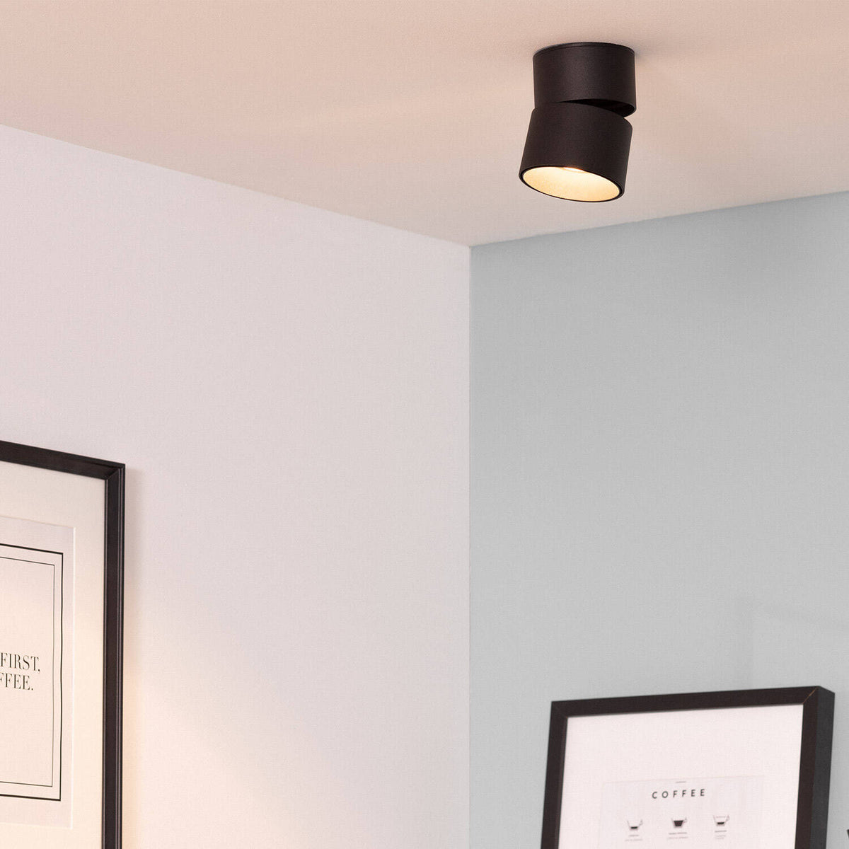 Aplique LED 30W de Aluminio Circular Negro New Onuba