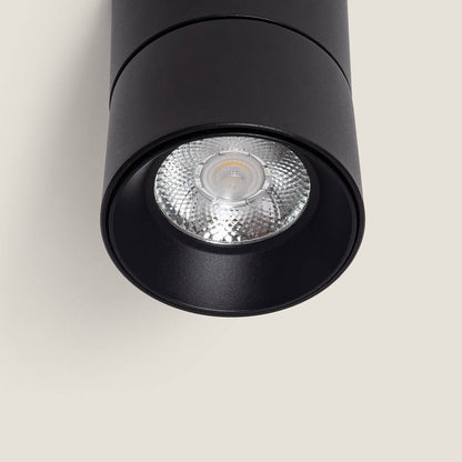 Aplique LED 7W Aluminio Circular Negro New Onuba