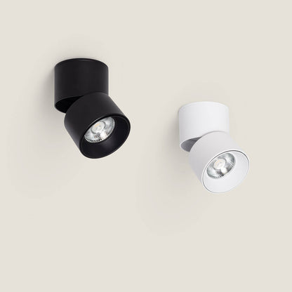 Aplique LED 7W Aluminio Circular Negro New Onuba