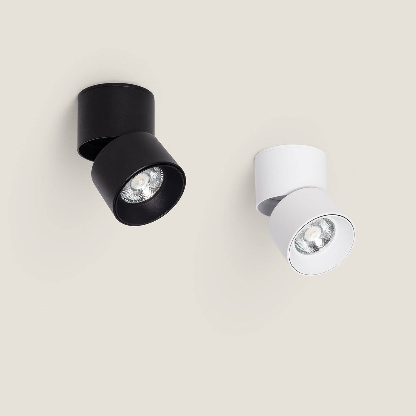 Aplique LED 7W Aluminio Circular Negro New Onuba