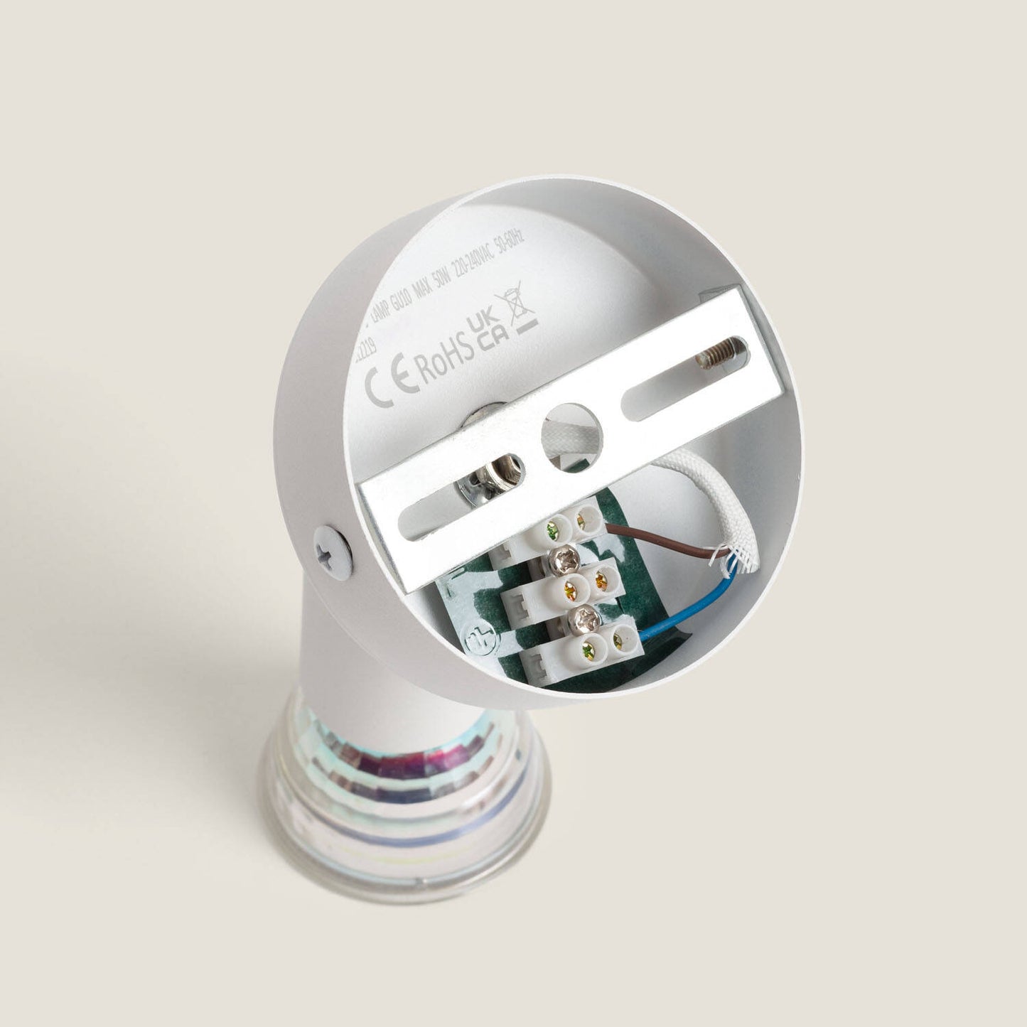 Aplique Orientable Aluminio 1 Foco Oasis Blanco