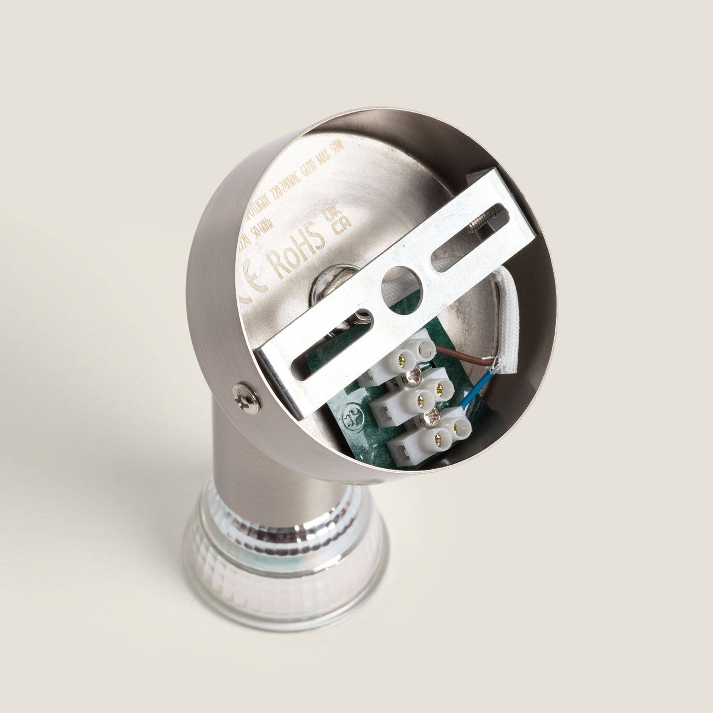 Aplique Orientable Aluminio Oasis 1 Foco Plata