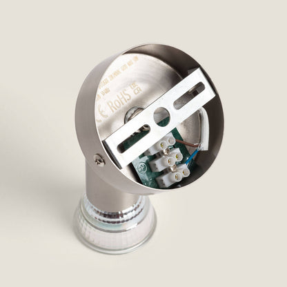 Aplique Orientable Aluminio Oasis 1 Foco Plata