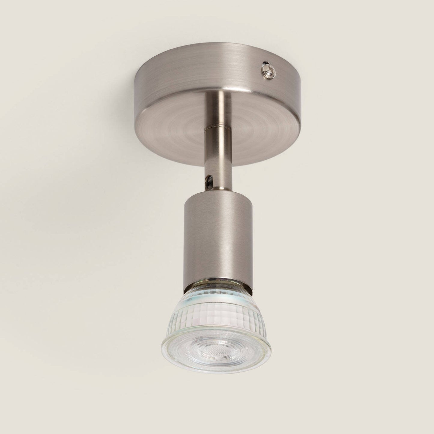 Aplique Orientable Aluminio Oasis 1 Foco Plata