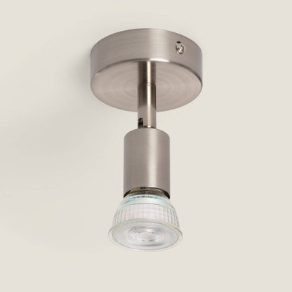 Aplique Orientable Aluminio Oasis 1 Foco Plata