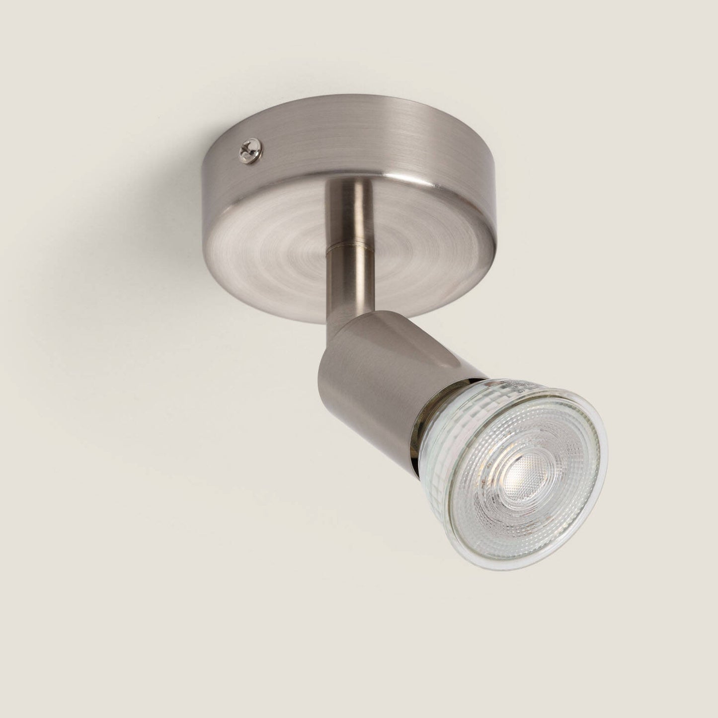 Aplique Orientable Aluminio Oasis 1 Foco Plata