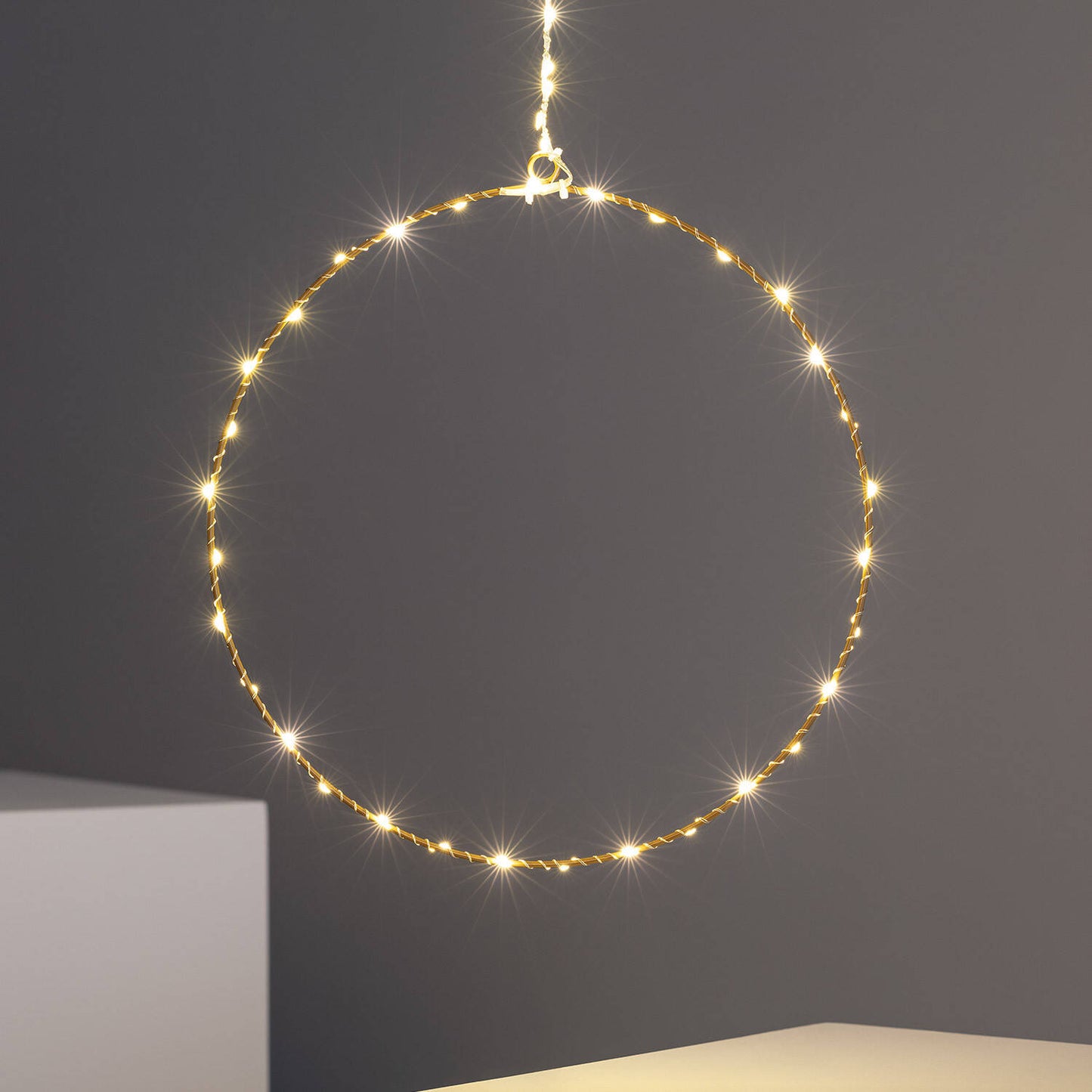 Aro con Guirnalda de Luces LED Hoop