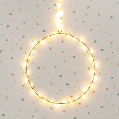 Aro con Guirnalda de Luces LED Hoop