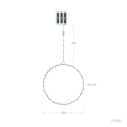 Aro con Guirnalda de Luces LED Hoop