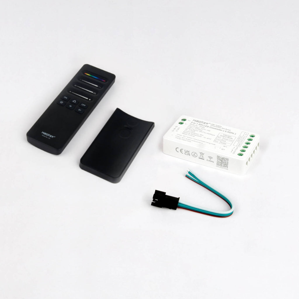Controlador Digital SPI 3 en 1 para Tira LED Digital Monocolor/RGB/RGBW con Mando MiBoxer SPIR3 + C6