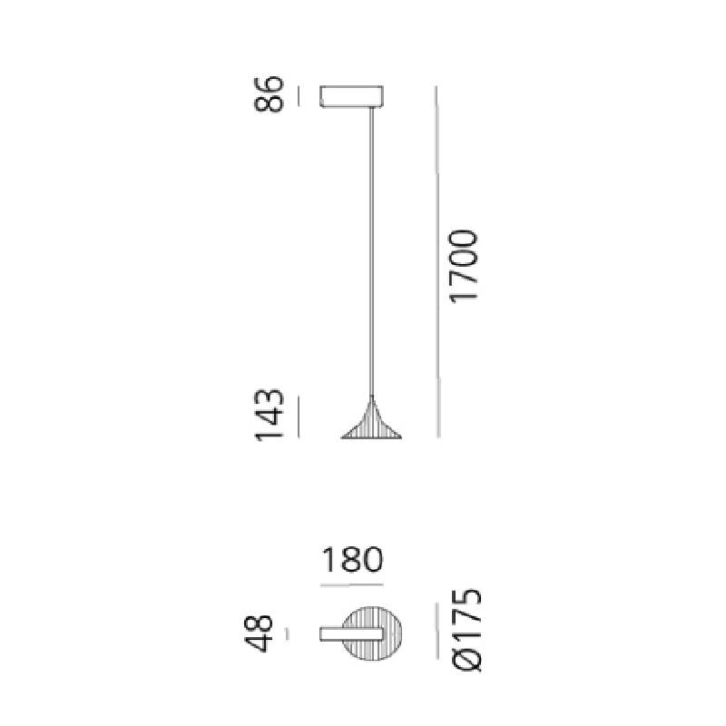 Lámpara Colgante Unterlinden 175 ARTEMIDE