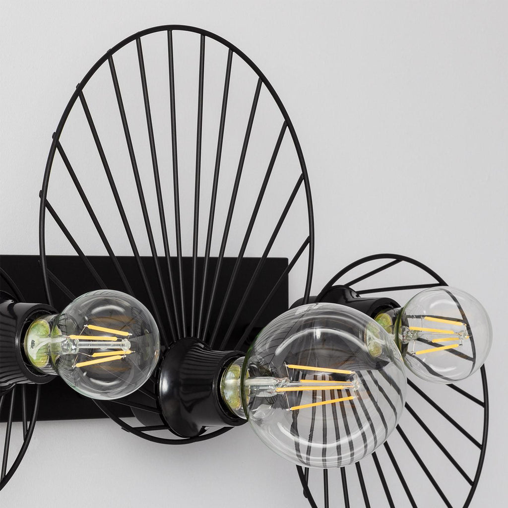 Aplique de Pared de Metal 3 Focos Kibanda Koto