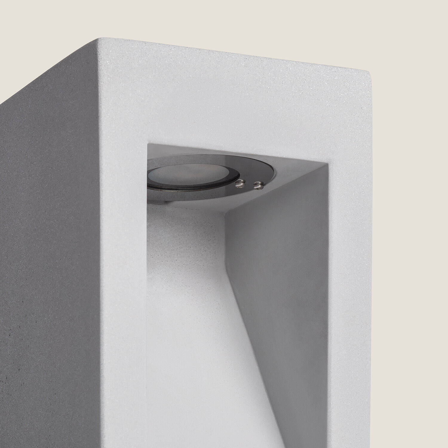 Baliza Exterior LED Regulable 6W Cemento Lumixa 27 cm